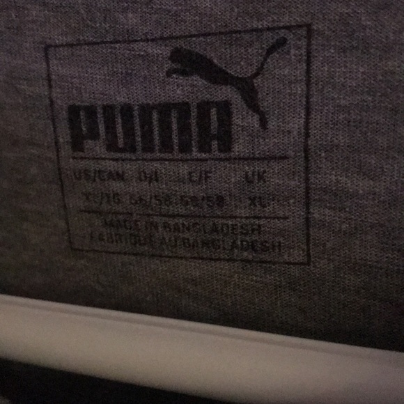 Puma Extra Dry Athletic Tee Grey with Black logo and trim 2 for 20! - Picture 4 of 5